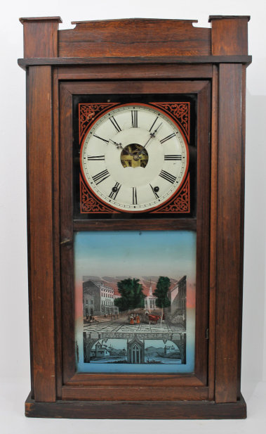 Antique Gilbert Jerome Patent Case Clock — Antique Clocks Price Guide