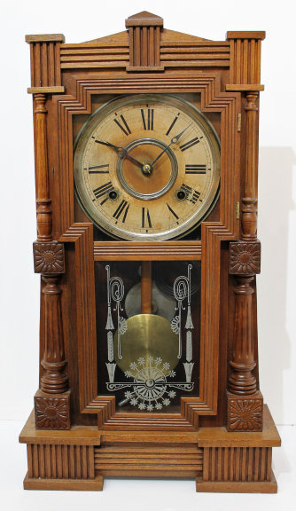 Antique Gilbert Mitra Clock — Antique Clocks Price Guide