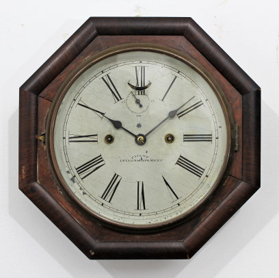 Antique Gilbert Octagon lever 11 inch Clock — Antique Clocks Price Guide