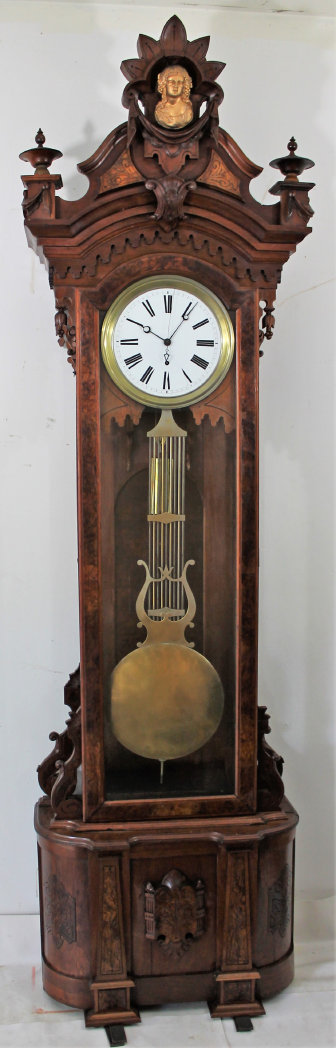 Antique Gilbert Regulator No. 7 standing Clock — Antique Clocks Price Guide
