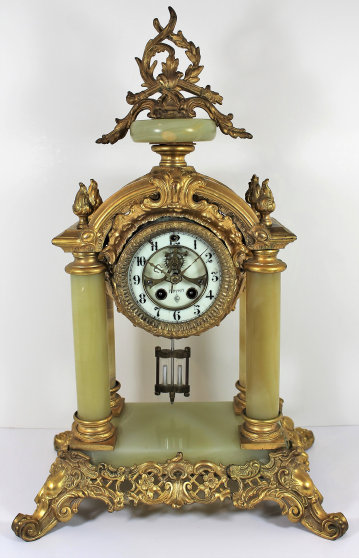 Antique Gilbert Tuscan Clock — Antique Clocks Price Guide