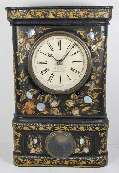 Antique Goodrich iron case MOP Clock — Antique Clocks Price Guide