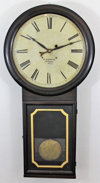 Antique Goodwin wall regulator Clock — Antique Clocks Price Guide