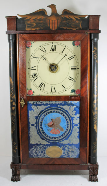 Antique Hoadley miniature time & alarm Clock — Antique Clocks Price Guide