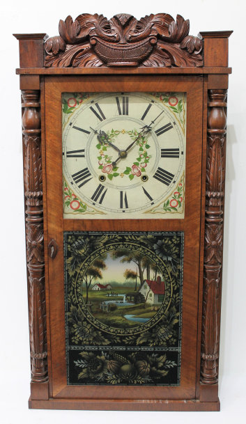 Antique Hotchkiss C&S - carved Clock — Antique Clocks Price Guide