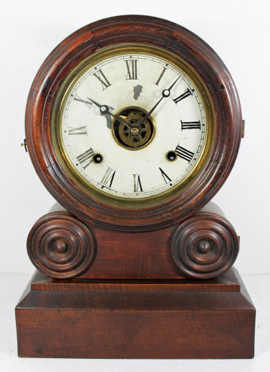 Antique Ingraham Grecian mahogany Clock — Antique Clocks Price Guide
