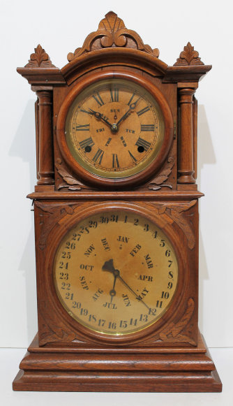 Antique Ingraham Ingraham Calendar Clock — Antique Clocks Price Guide