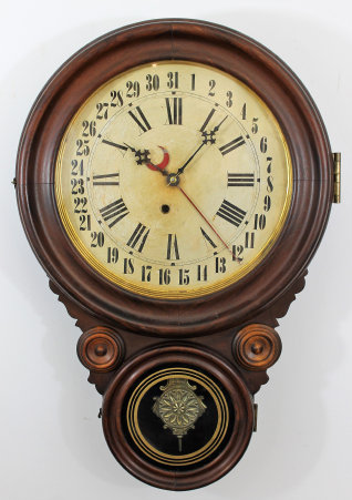Antique Ingraham Ionic Calendar Clock — Antique Clocks Price Guide