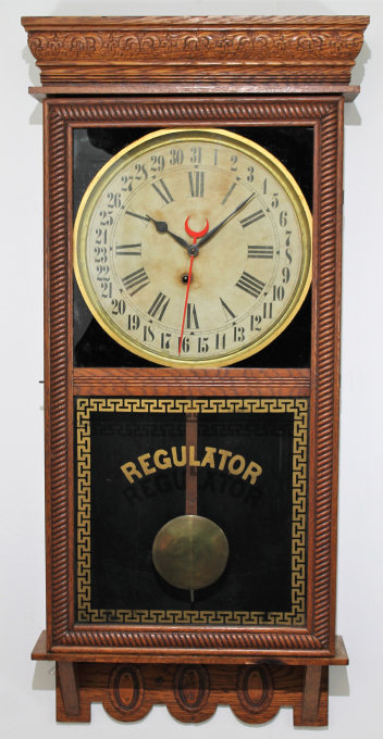Antique Ingraham Northwestern calendar store clock Clock — Antique Clocks Price Guide