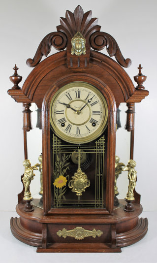 Antique Ingraham mirrorside Clock — Antique Clocks Price Guide
