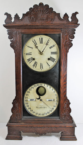 Antique Ithaca Mantel Index Clock — Antique Clocks Price Guide