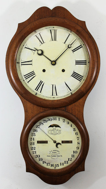 Antique Ithaca No. 4 Hanging Office Clock — Antique Clocks Price Guide