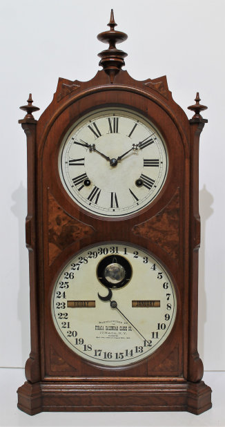 Antique Ithaca No. 7 Three finial Shelf Cottage Clock — Antique Clocks Price Guide