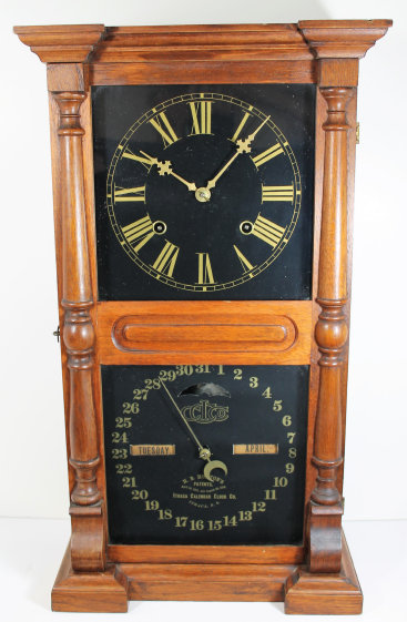 Antique Ithaca Pillared Farmer (Old Farmers No. 10) Clock — Antique Clocks Price Guide