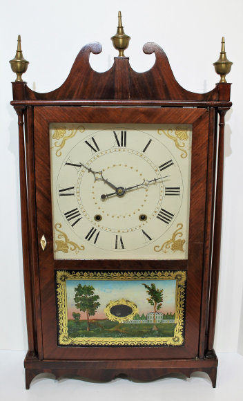 Antique Ives, Chauncey pillar & scroll Clock — Antique Clocks Price Guide