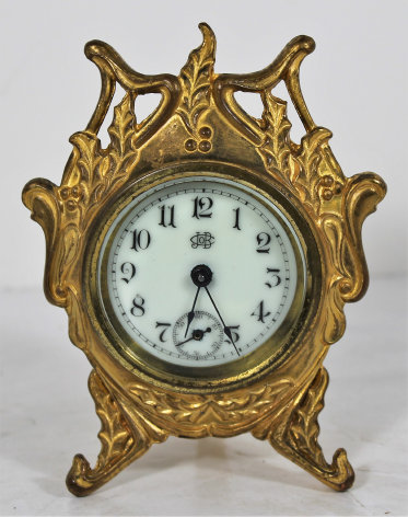 Antique Jennings Bros dresser clock Clock — Antique Clocks Price Guide