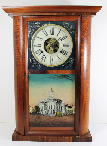 Antique Jerome C&N round-sided shelf Clock — Antique Clocks Price Guide