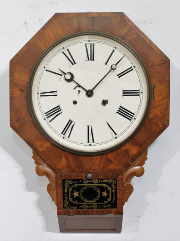 Antique Jerome Octagon Drop Clock — Antique Clocks Price Guide