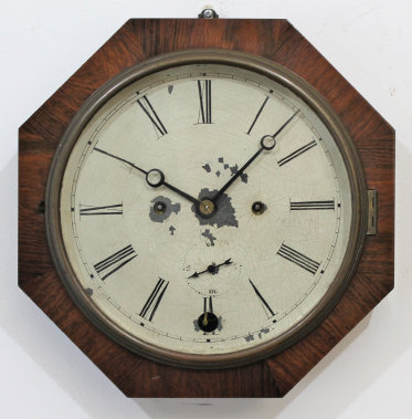 Antique Jerome Octagon Lever Ship's Bells Clock — Antique Clocks Price Guide