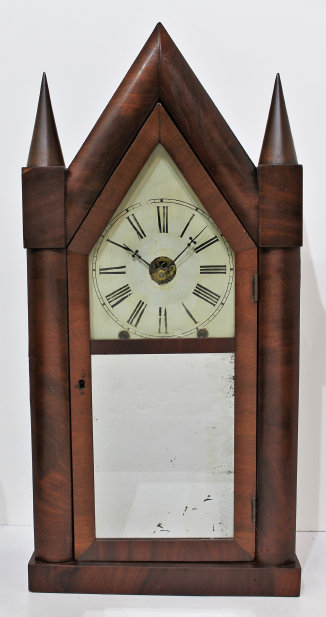Antique Jerome steeple remote spring (false fusee) Clock — Antique Clocks Price Guide