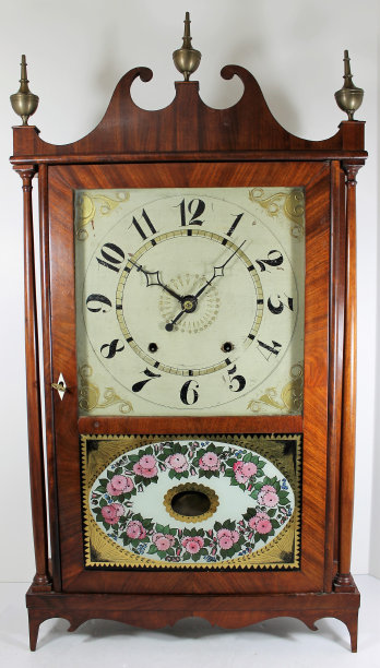 Antique Jeromes & Darrow pillar & scroll Clock — Antique Clocks Price Guide