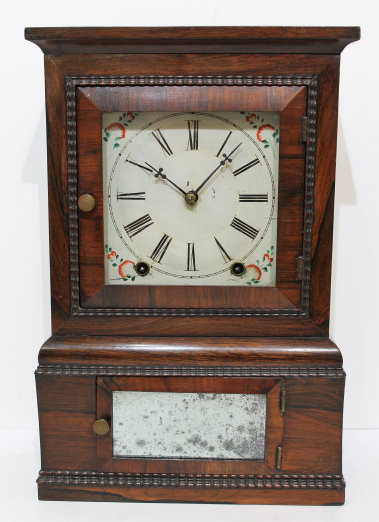Antique Johnson ripple-front cottage Clock — Antique Clocks Price Guide