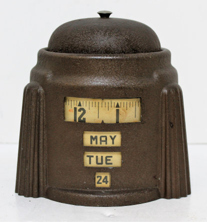 Antique Kal Klok rotary calendar alarm Clock — Antique Clocks Price Guide