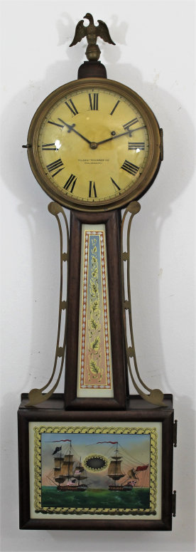 Antique Killam banjo Clock — Antique Clocks Price Guide