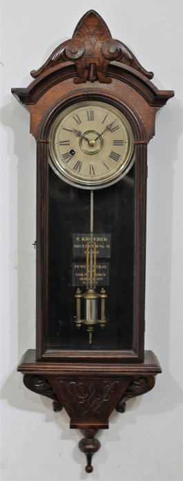 Antique Kroeber Regulator No. 31 Clock — Antique Clocks Price Guide