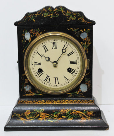 Antique Litchfield paper mache shelf Clock — Antique Clocks Price Guide