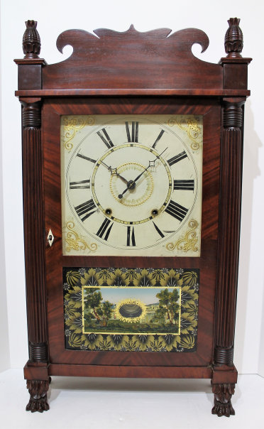 Antique Loomis reeded C&S Clock — Antique Clocks Price Guide