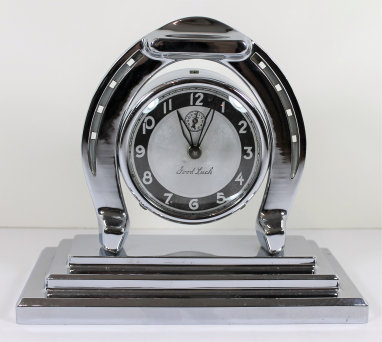 Antique Lux Good Luck alarm Clock — Antique Clocks Price Guide