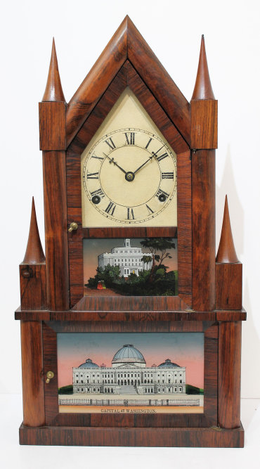 Antique Manross double steeple fusee Clock — Antique Clocks Price Guide