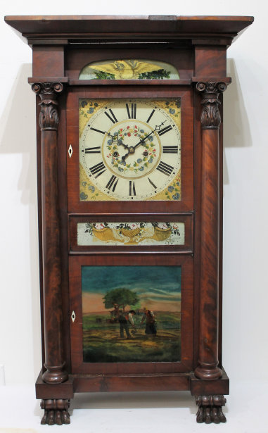 Antique Marshall & Adams Empire C&C - brass mvmt Clock — Antique Clocks Price Guide