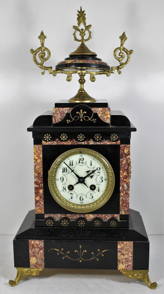 Antique Marti black marble Clock — Antique Clocks Price Guide