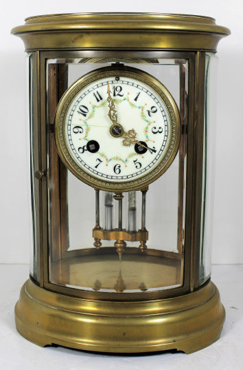 Antique Marti oval crystal regulator Clock — Antique Clocks Price Guide
