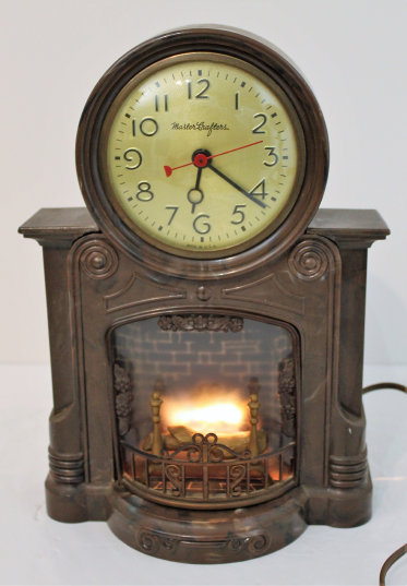 Antique Mastercrafters Fireplace Clock — Antique Clocks Price Guide