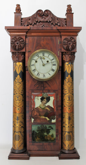 Antique Munger Stovepipe Clock — Antique Clocks Price Guide