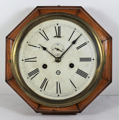 Antique New Haven Wood lever 8 inch Clock — Antique Clocks Price Guide