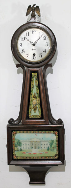 Antique Sessions Alden banjo Clock — Antique Clocks Price Guide