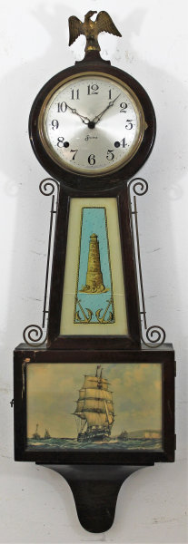 Antique Sessions banjo Clock — Antique Clocks Price Guide