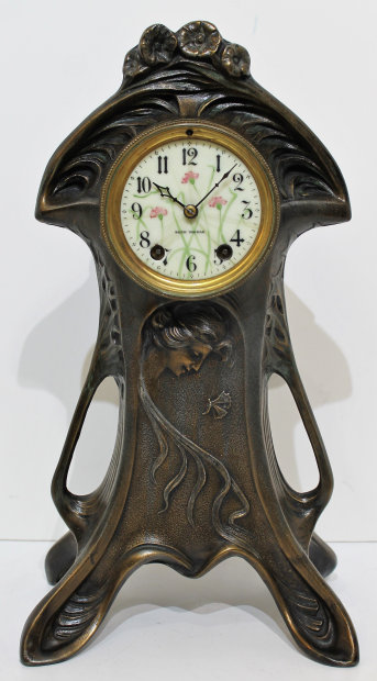 Antique Seth Thomas Dorothy art noveau figural Clock — Antique Clocks Price Guide
