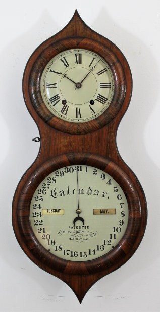 Antique Seth Thomas Office Calendar No. 3 Peanut Clock — Antique Clocks Price Guide