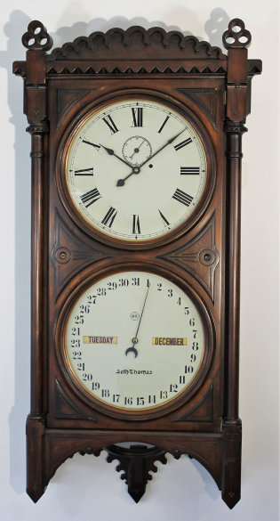 Antique Seth Thomas Office Calendar No. 5 REPRO Clock — Antique Clocks Price Guide