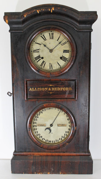 Antique Seth Thomas Parlor Calendar No. 1 early Clock — Antique Clocks Price Guide