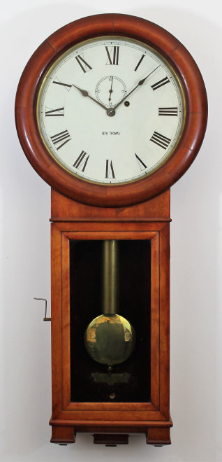 Antique Seth Thomas Regulator No. 2 cherry Clock — Antique Clocks Price Guide