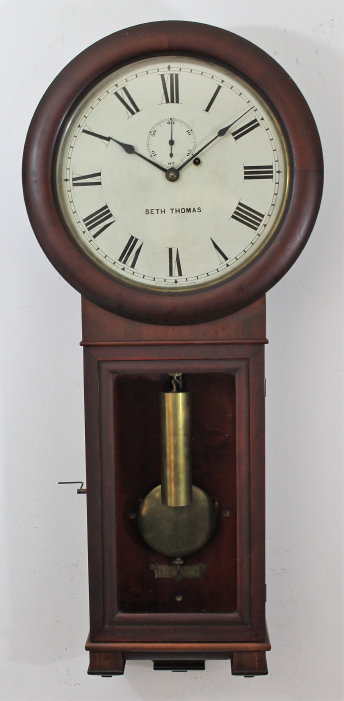 Antique Seth Thomas Regulator No. 2 mahogany Clock — Antique Clocks Price Guide