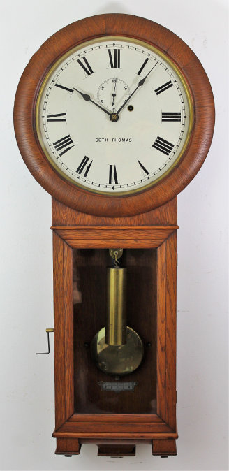 Antique Seth Thomas Regulator No. 2 oak Clock — Antique Clocks Price Guide