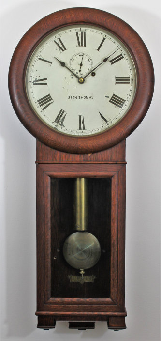 Antique Seth Thomas Regulator No. 2 oak Clock — Antique Clocks Price Guide