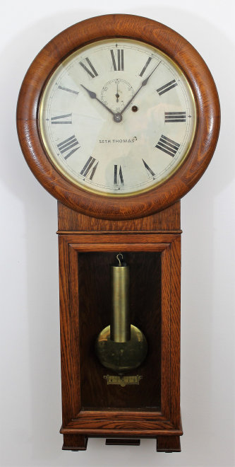 Antique Seth Thomas Regulator No. 2 oak Clock — Antique Clocks Price Guide